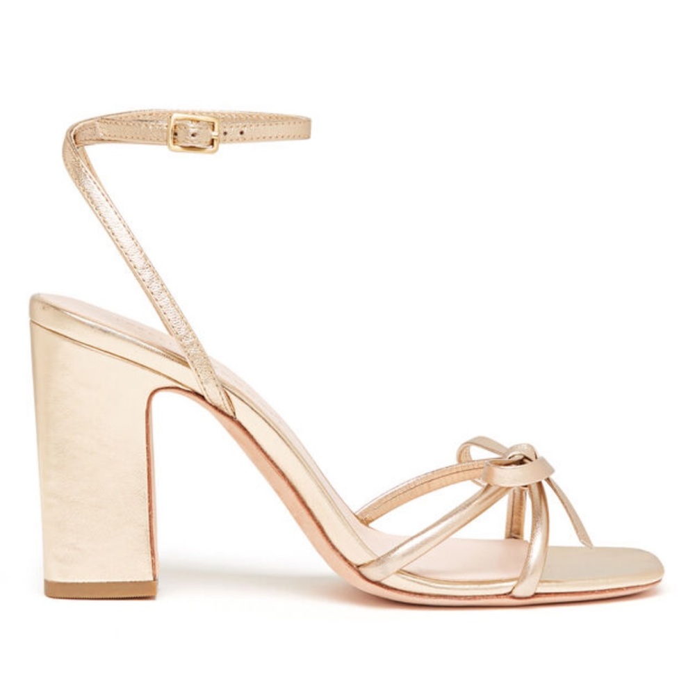 Loeffler Randall Maeve Bow Ankle Strap Block Heel Sandals - Picture 2 of 11